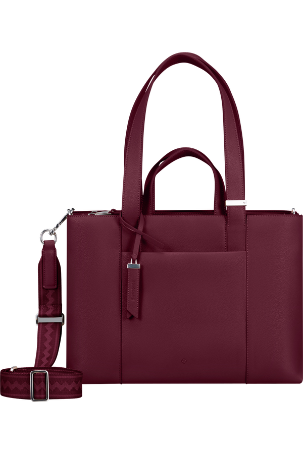 Samsonite Brightbeyond Org. Tote 14.1' 3 Comp  Garnet Red