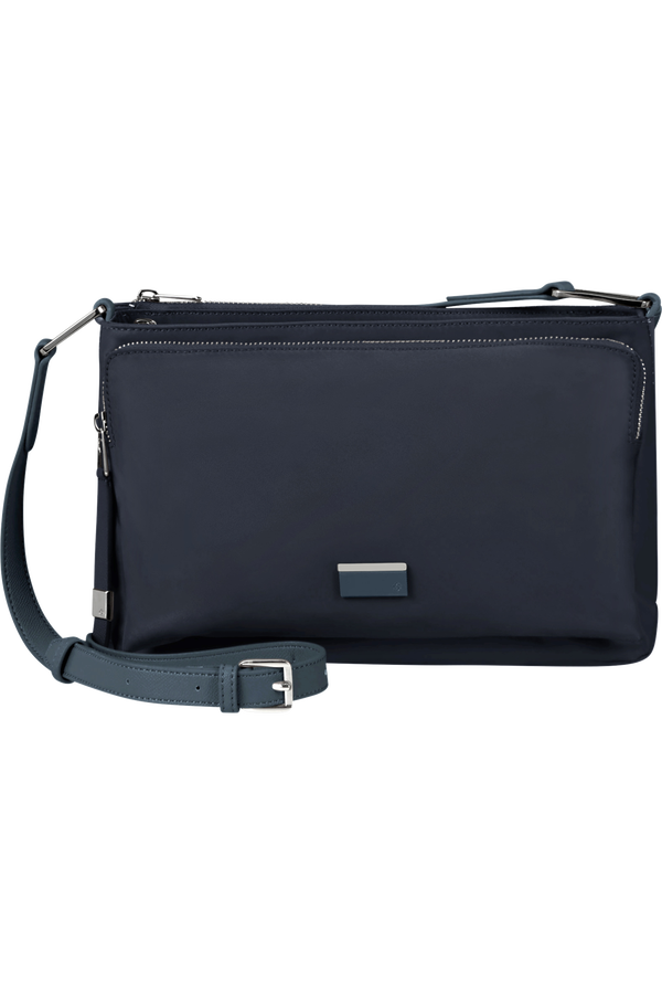 Samsonite Be-Her H. Shoulder Bag M 3 Comp  Bleu foncé